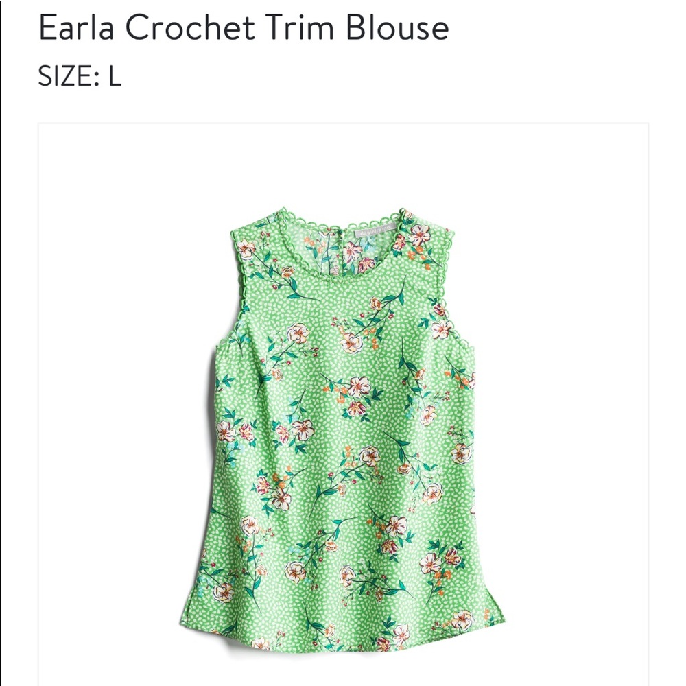 Daniel Rainn Stitchfix Crochet Trim Blouse